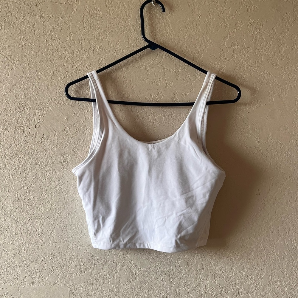 Exercise top white